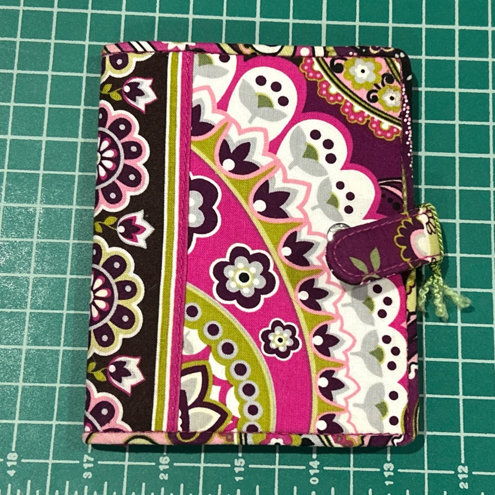 Vera Bradley Passport and ID Holder 2010 Very Berry Paisley Pattern